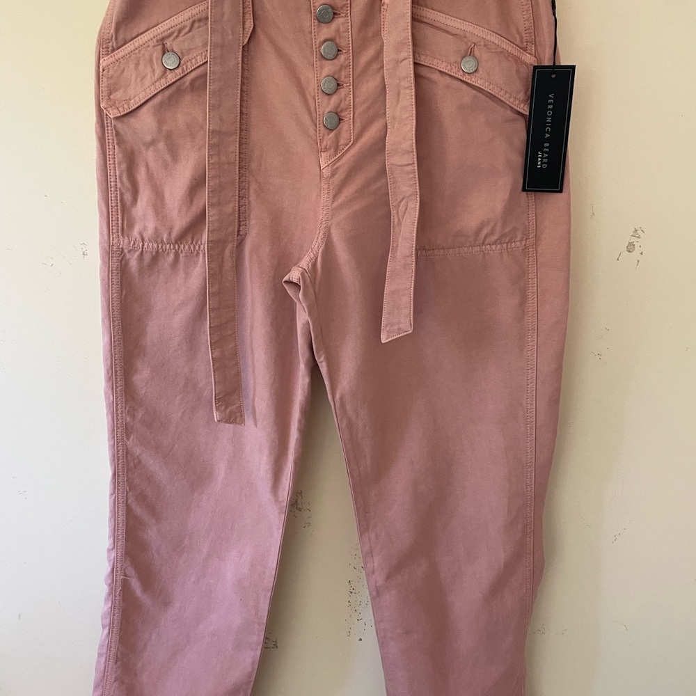 Veronica Beard Jeans Ribley Straight Leg Rosewood Pink Jeans Pants
